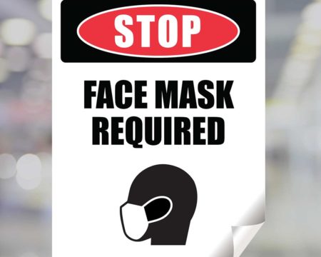 Face Mask Window Clings